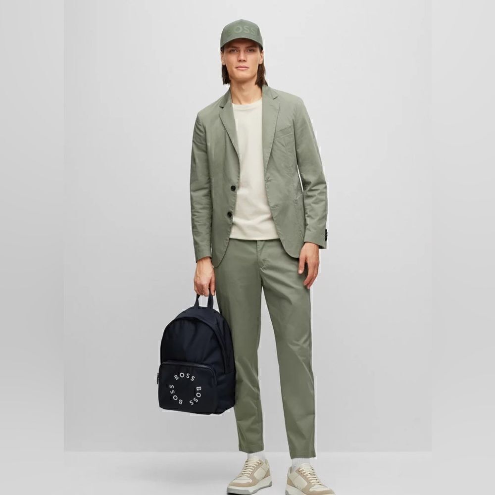 SLIM-FIT JACKET IN A CREASE-RESISTANT COTTON BLEND